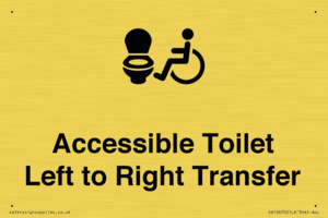 Accessible Toilet with Left to Right Transfer